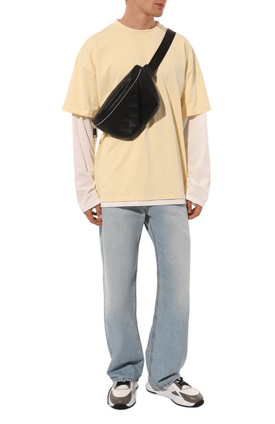 Комбинированные кроссовки fendi flow FENDI, арт. 7E1392 AJZH, фото 2