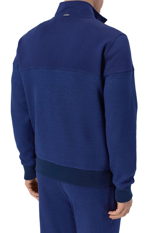 Толстовка из хлопка и льна Capobianco 20M453.DH00._002 Синий  20M453.DH00._002 Фото 4