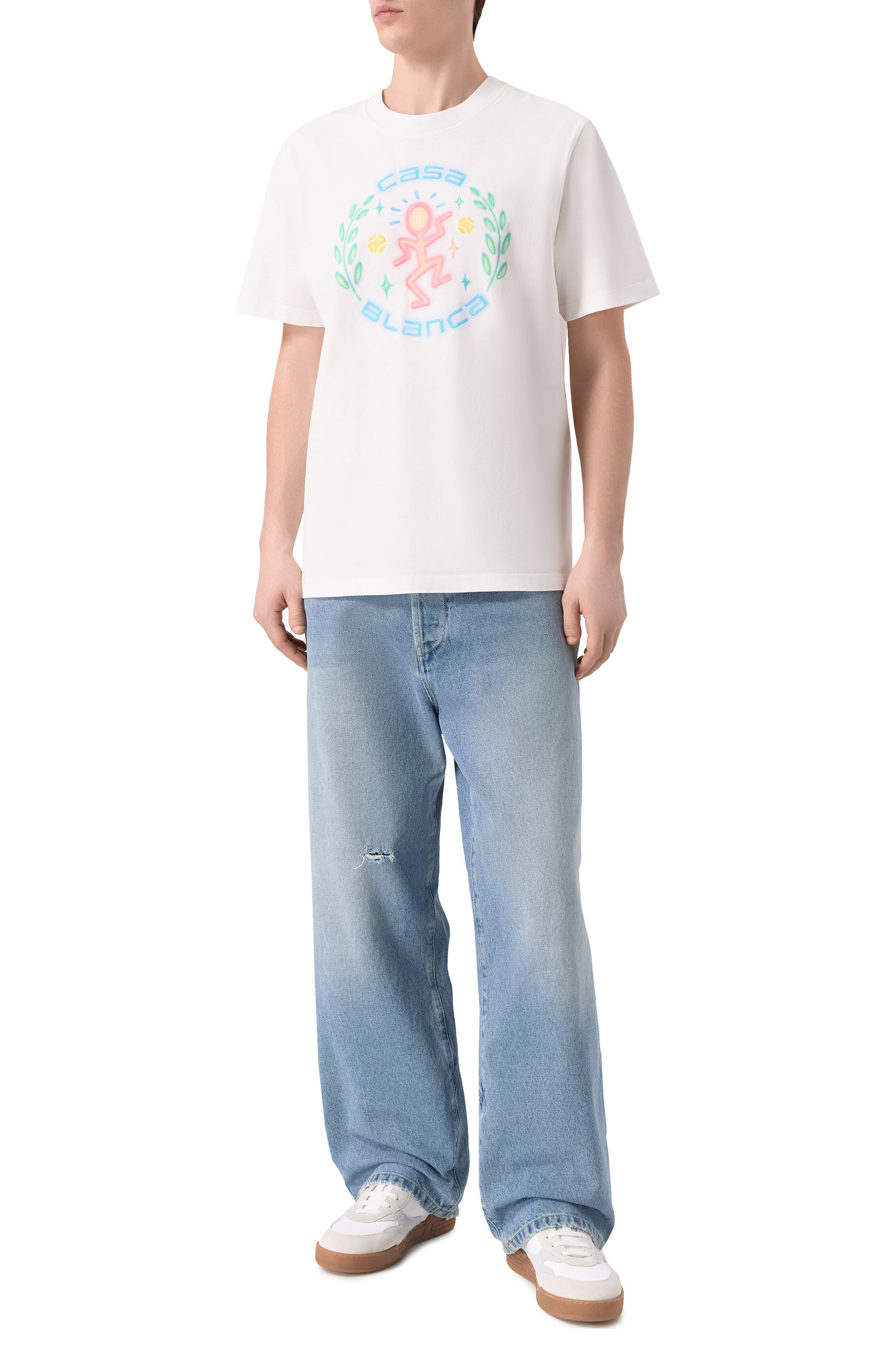 Хлопковая футболка CASABLANCA, арт. M-SP26-JTS-001-11, фото 2