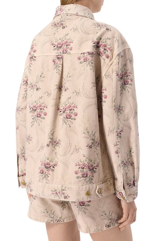 Джинсовая куртка The Kooples FBL030005K Кремовый  FBL030005K Фото 4