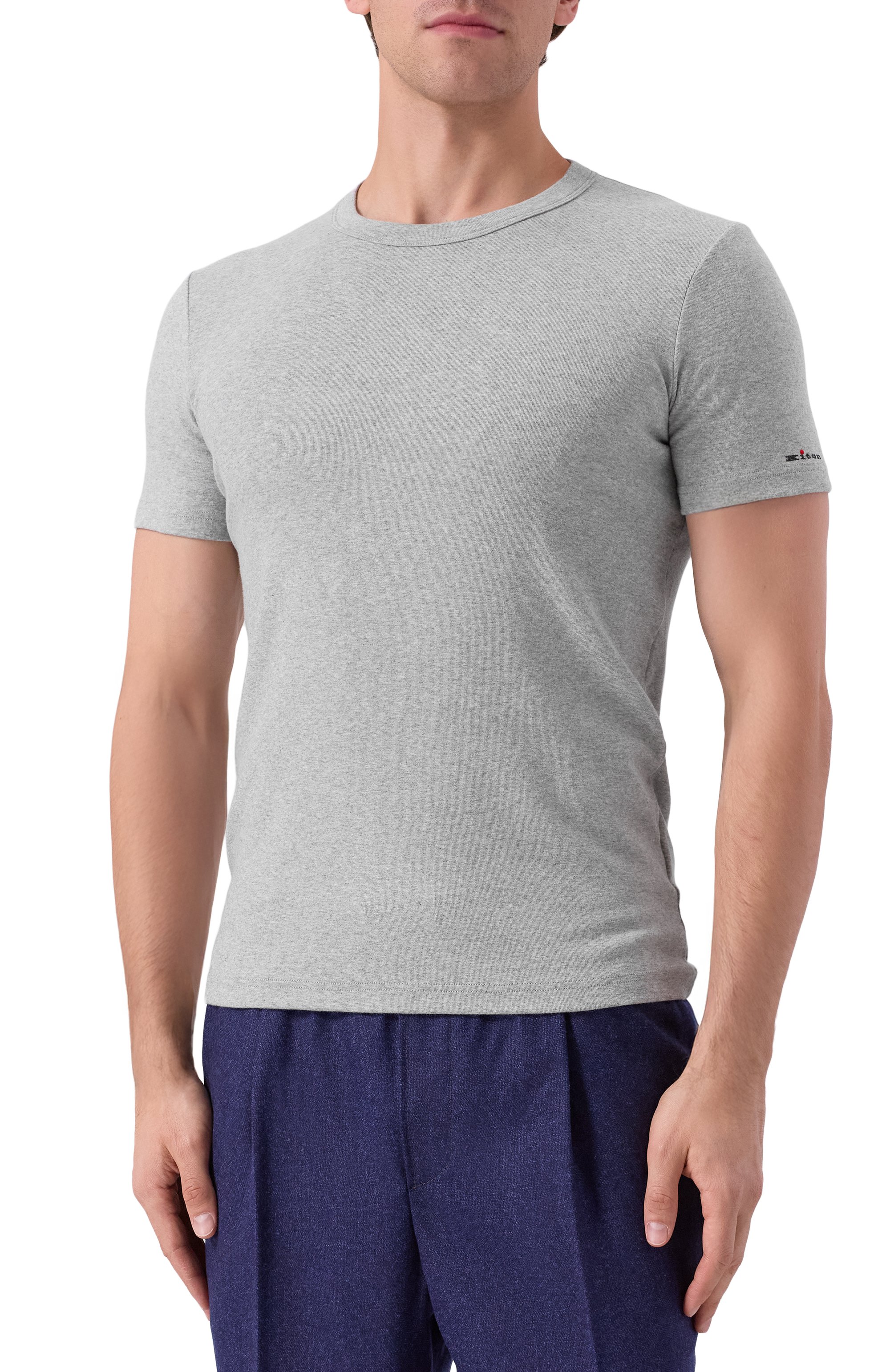 Хлопковая футболка KITON, арт. UNWM008K0275H04, фото 3