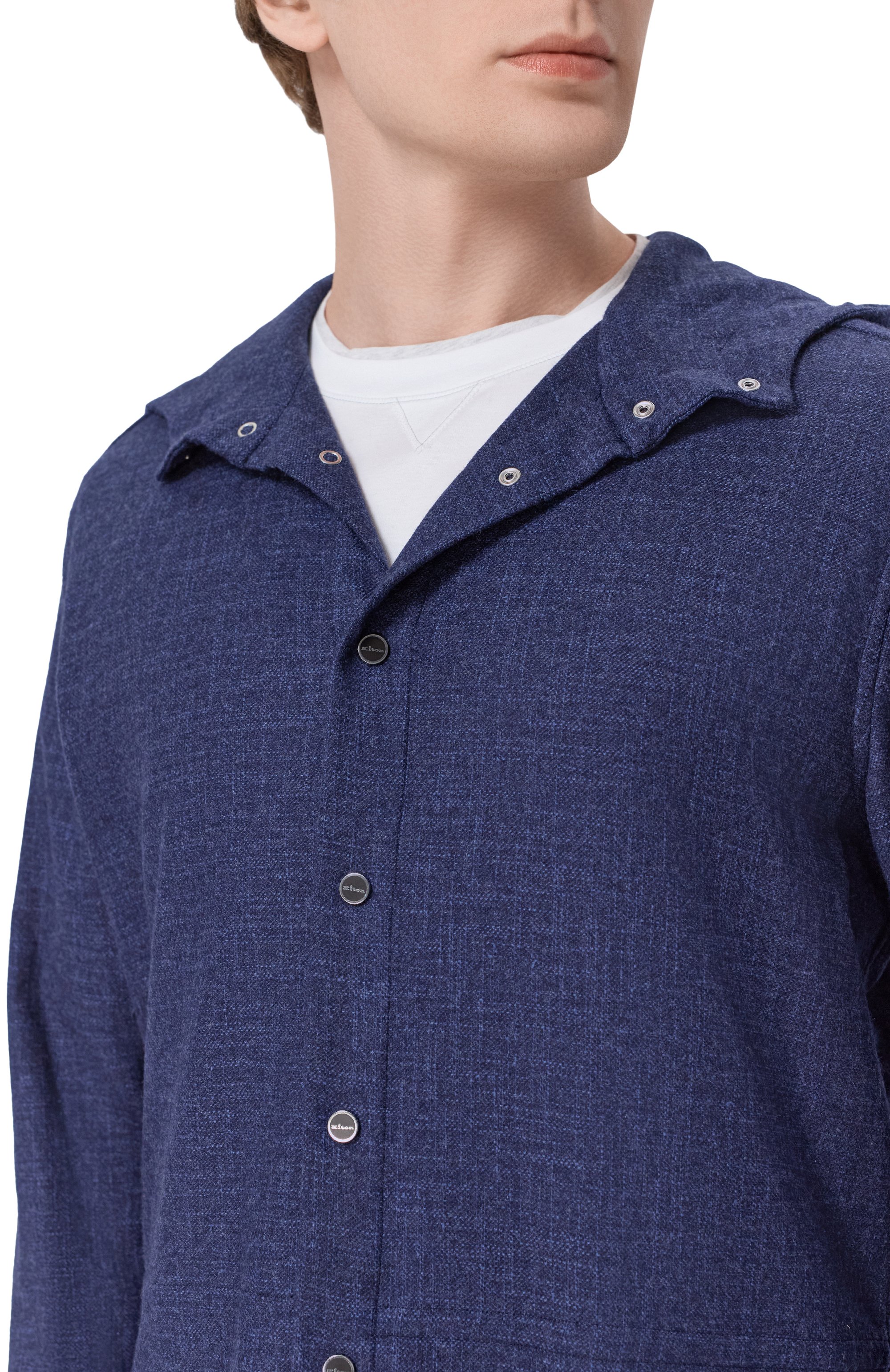 Рубашка из шерсти и шелка KITON, арт. UMCPETEK0119G06, фото 5