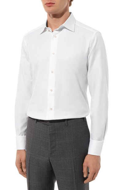 Хлопковая сорочка ZEGNA, арт. 701502A7/9MS0JI, фото 4