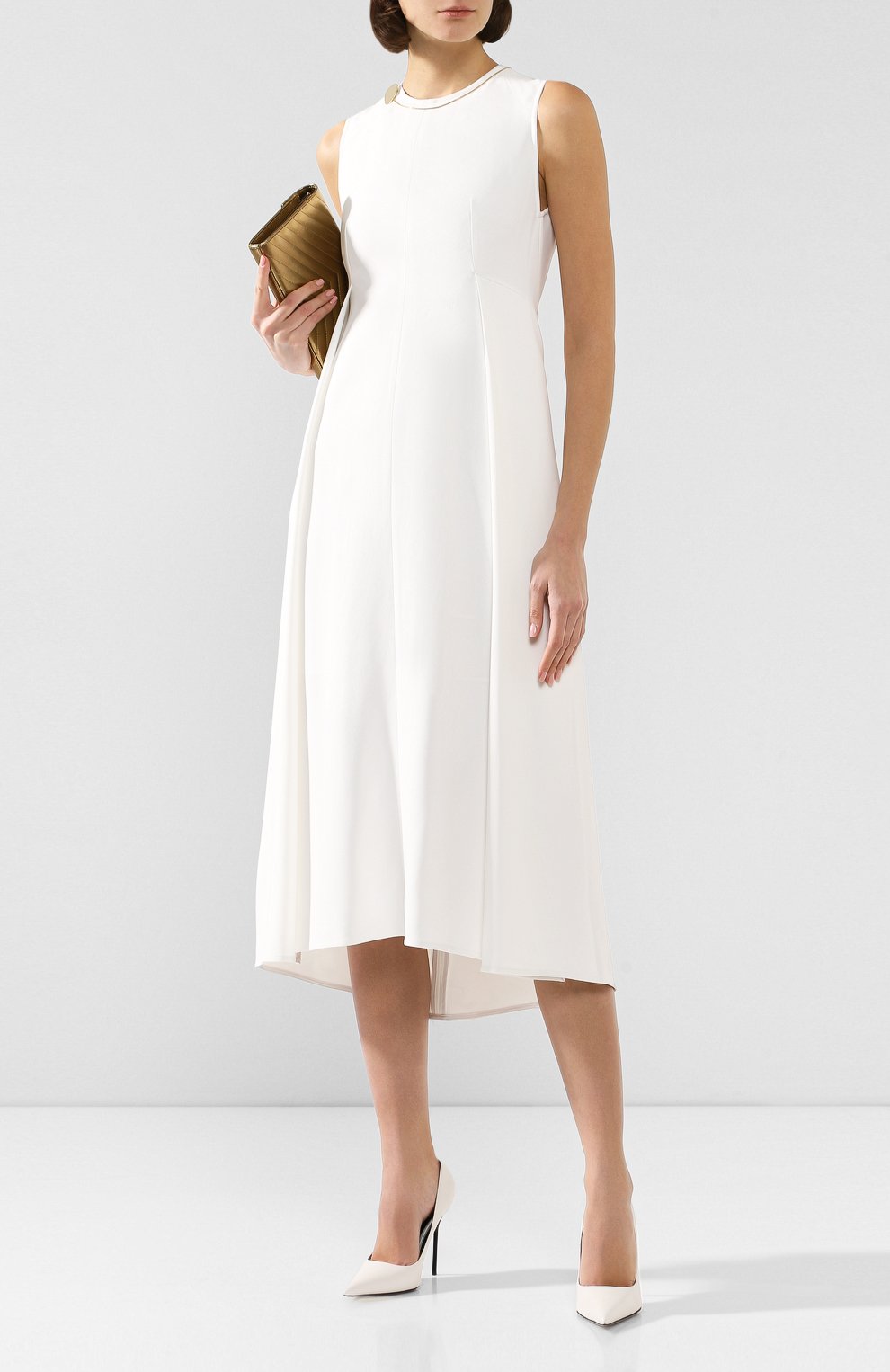 Платье VICTORIA BECKHAM белого цвета по цене 142500 руб., арт. DR MID 61152, фото 2 Платье VICTORIA BECKHAM, арт. DR MID 61152, фото 2