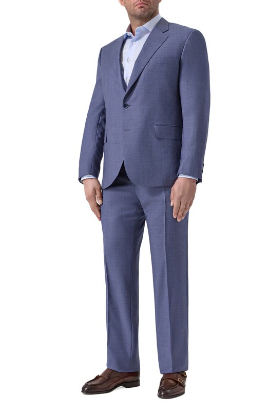 Шерстяной костюм Stefano Ricci M1SF432220/W0017S/58 Синий M1SF432220/W0017S/58