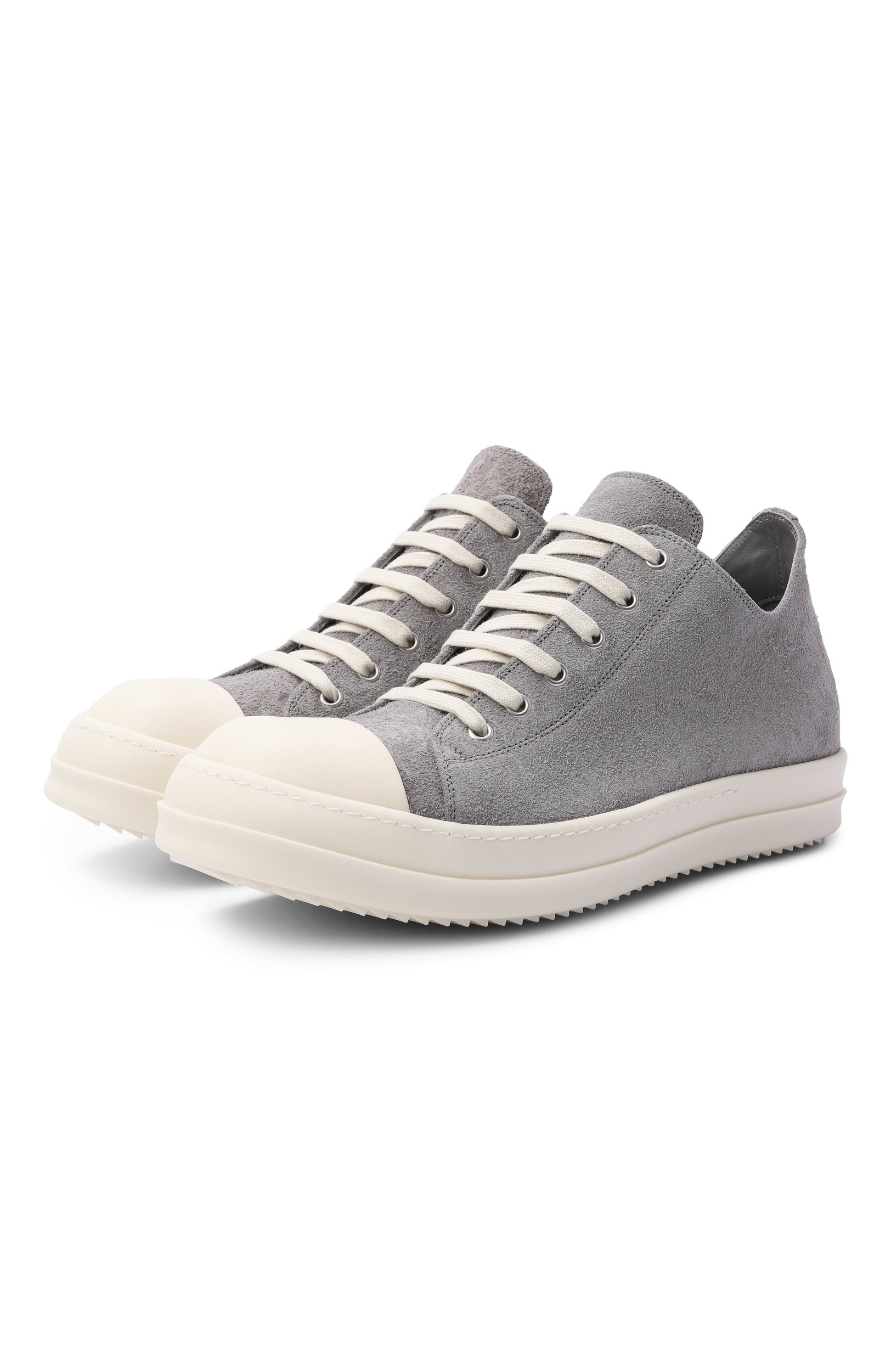 Замшевые кеды low sneaks RICK OWENS, арт. RU02F4891/LVSH, фото 1