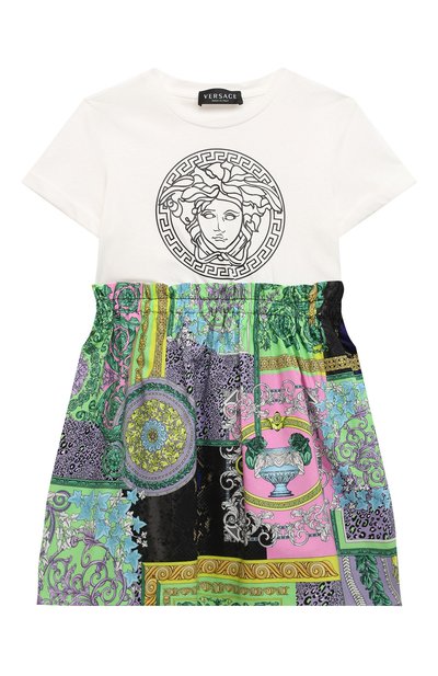 Хлопковое платье VERSACE, арт. 1000327/1A00337/4A-6A, фото 1