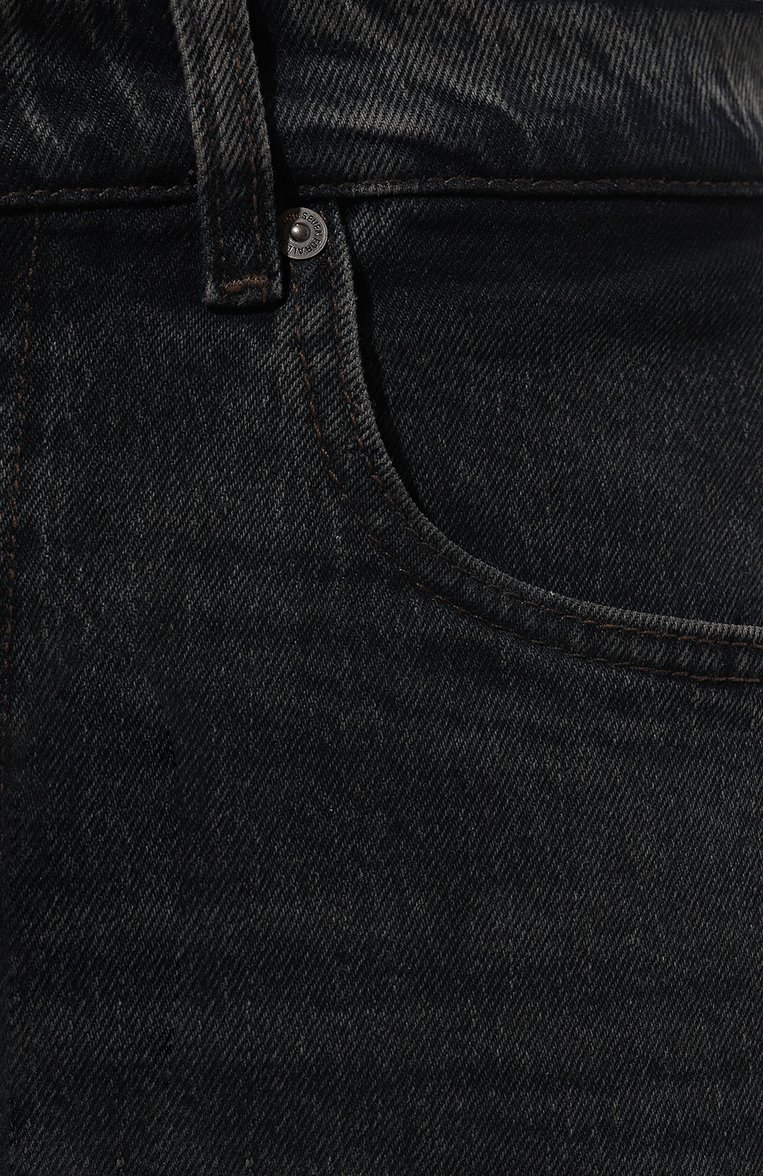 Мужские джинсы straight 7 FOR ALL MANKIND темно-синего цвета, арт. JSSCC100UP | Фото 5 (Длина (брюки, джинсы): Стандартные; Материал внешний: Хлопок, Деним; Силуэт М (брюки): Прямые; Кросс-КТ: Деним; Детали: Делаве; Стили: Классический; Авто�матизация ТО: Проставлено; Автоматизация состава: Проставлено)