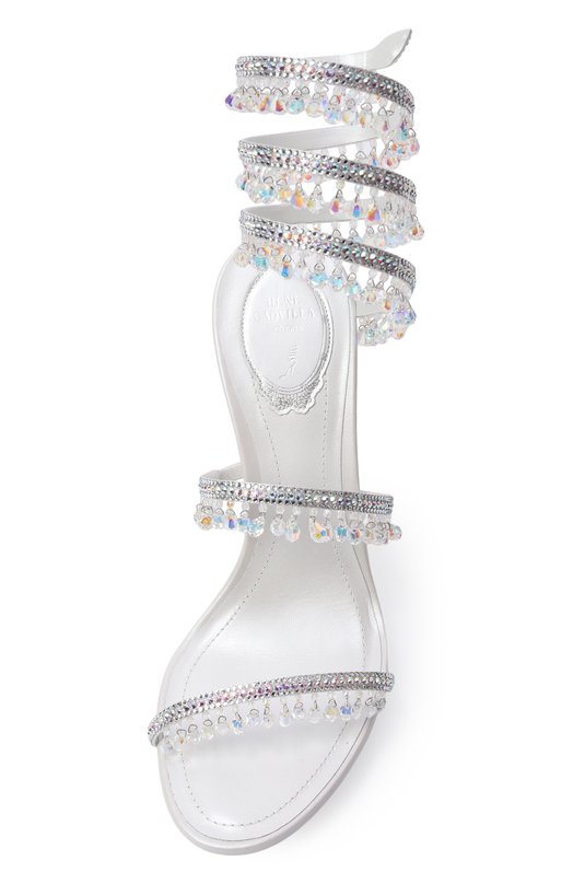 Текстильные босоножки Chandelier 105 Rene Caovilla C12535-105/R001 Белый  C12535-105/R001 Фото 6