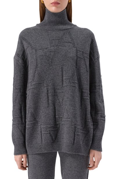 Свитер из шерсти и кашемира FREEAGE темно-серого цвета по цене 56540 руб., арт. W25.SW089.2030.991, фото 3 Свитер из шерсти и кашемира FREEAGE, арт. W25.SW089.2030.991, фото 3