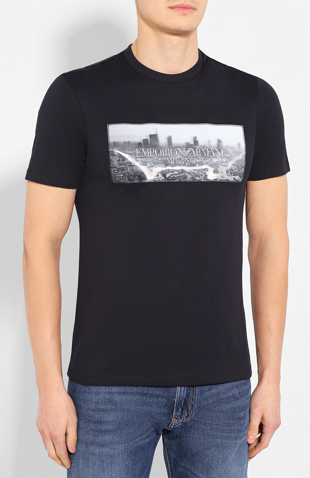Хлопковая футболка EMPORIO ARMANI, арт. 3H1T62/1J30Z, фото 3