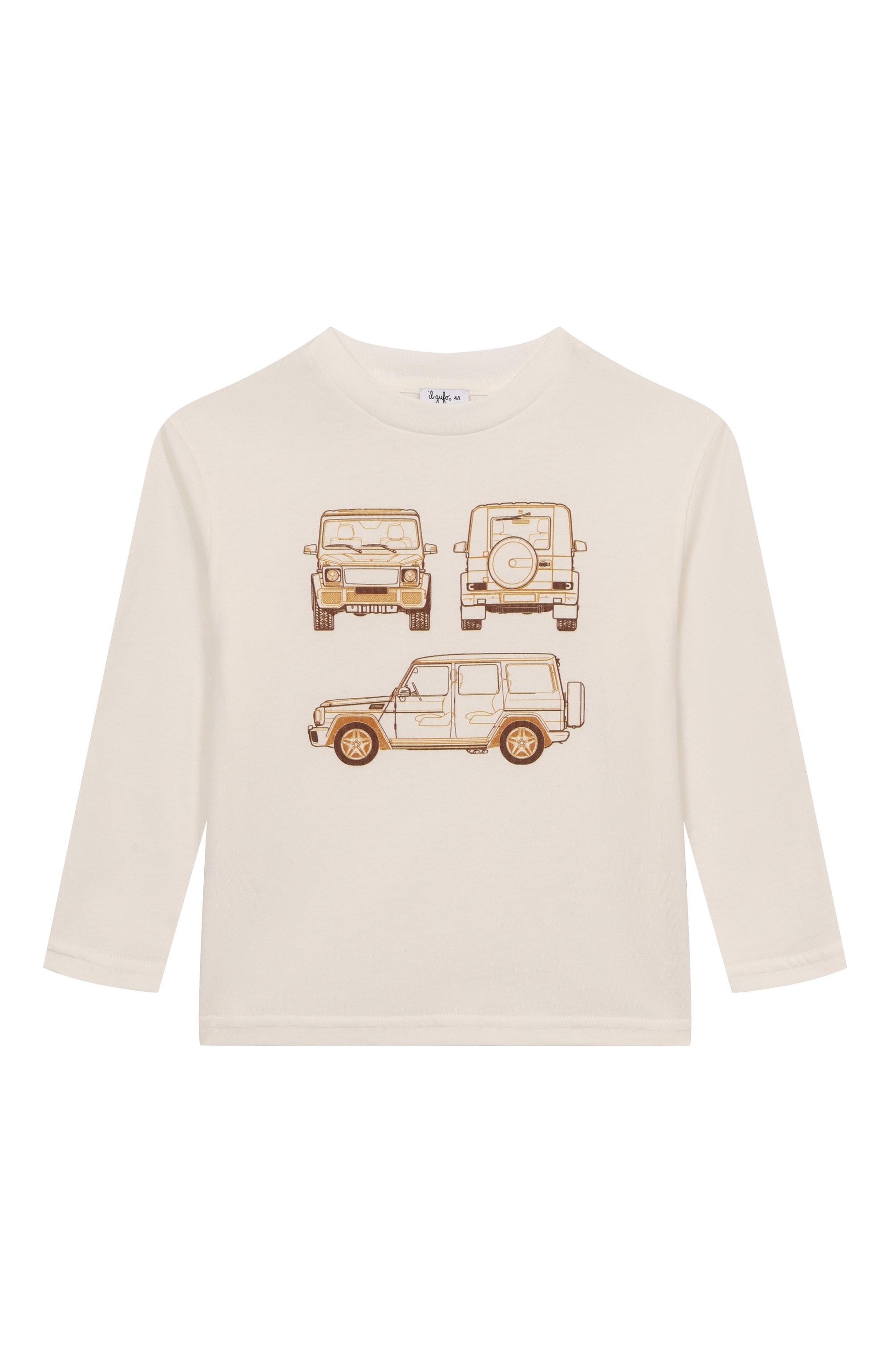 Хлопковый лонгслив IL GUFO, арт. A25GTA0023MF002/2-4, фото 1