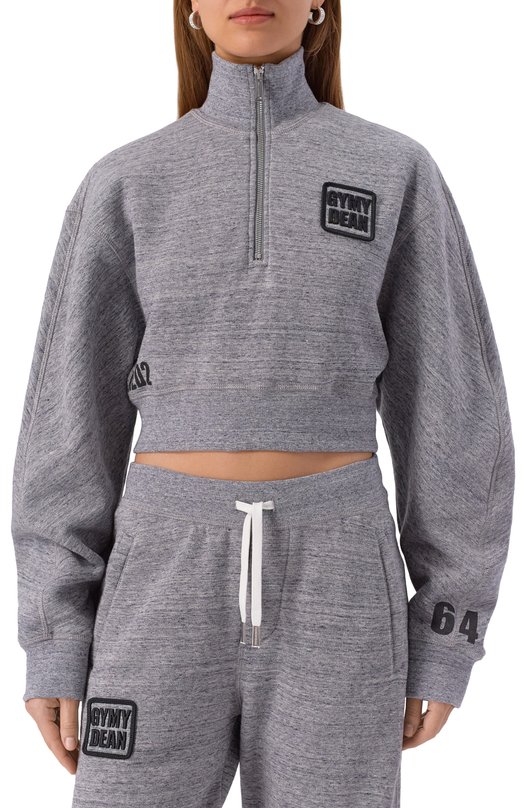Хлопковый свитшот Dsquared2 S75GU0607/S25477 Серый  S75GU0607/S25477 Фото 3