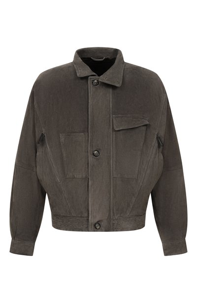 Мужской замшевый бомбер GIORGIO ARMANI, арт. GM004407/AF30029