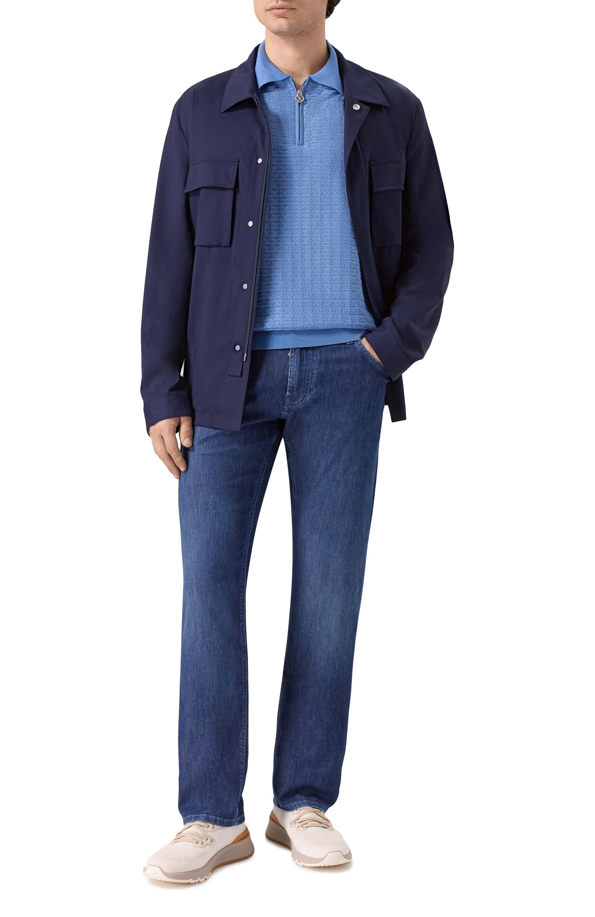 Поло из шелка и хлопка STEFANO RICCI, арт. K212038P31/F26194_002, фото 2