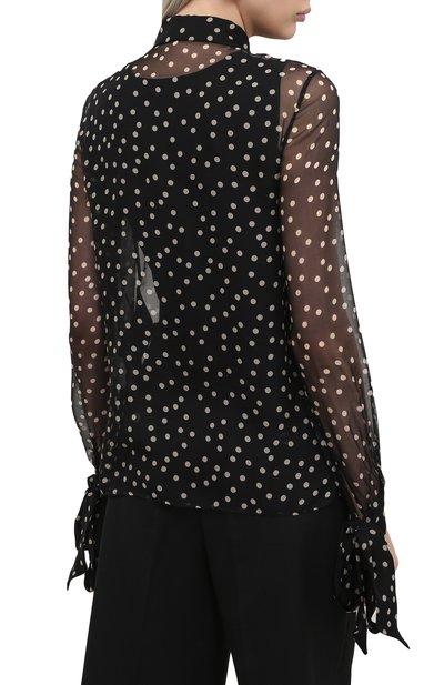 Шелковая блузка SAINT LAURENT, арт. 640877/Y5C42, фото 4