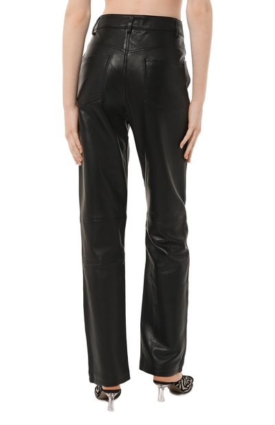 Кожаные брюки LESYANEBO черного цвета по цене 120000 руб., арт. SS23/LEATHERTR001, фото 4 Кожаные брюки LESYANEBO, арт. SS23/LEATHERTR001, фото 4