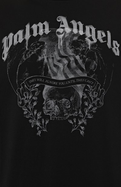 Хлопковая футболка PALM ANGELS, арт. PMAA089F24JER007, фото 5