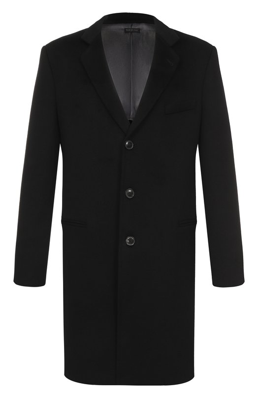 Кашемировое пальто Giorgio Armani 8CG0L01A/T00BV Чёрный 8CG0L01A/T00BV
