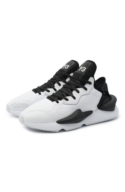 Кожаные кроссовки kaiwa Y-3 черно-белого цвета по цене 44250 руб., арт. FX7280/M, фото 1 Кожаные кроссовки kaiwa Y-3, арт. FX7280/M, фото 1