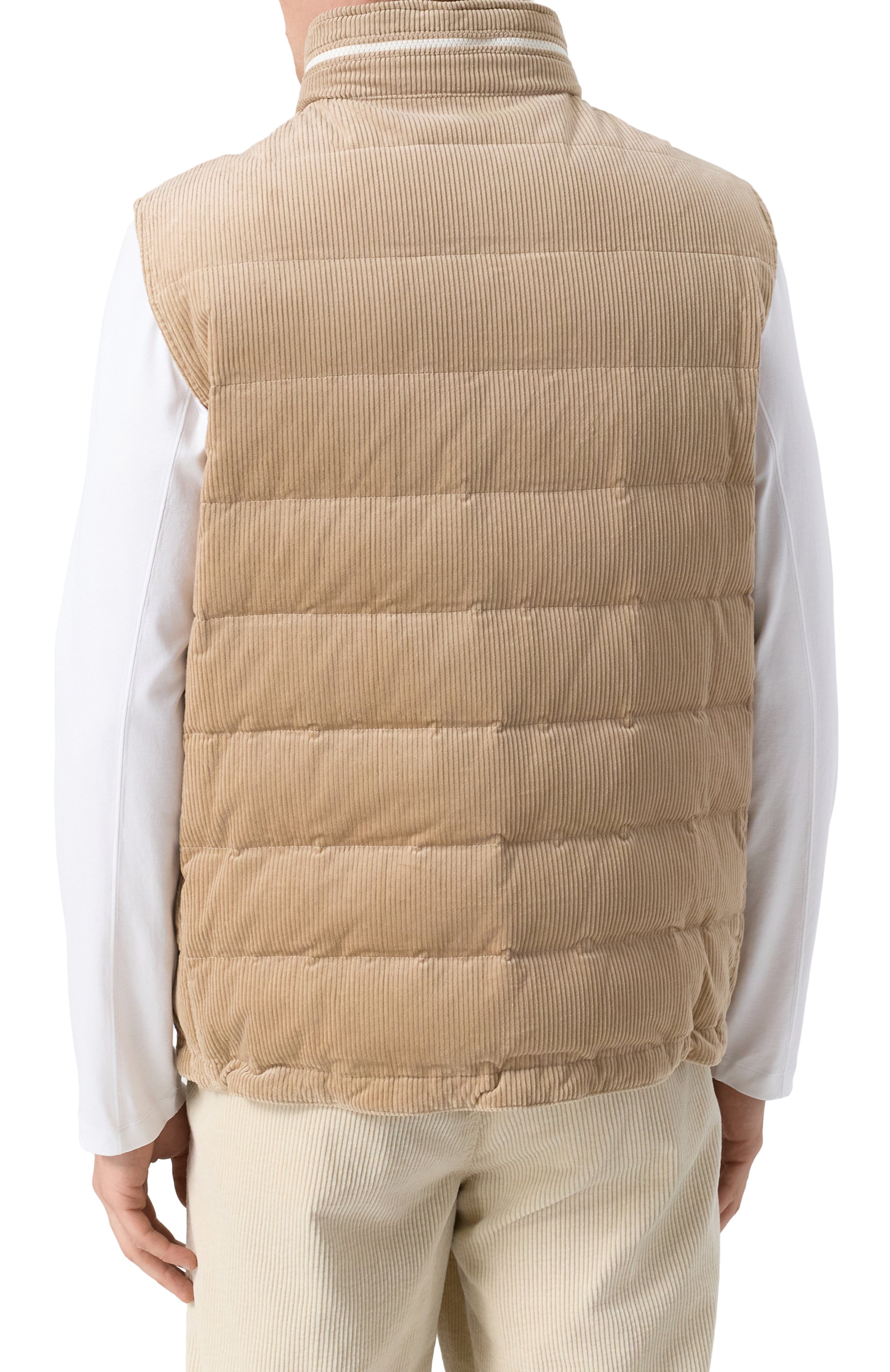 Пуховый жилет из вельвета BRUNELLO CUCINELLI, арт. ML4631714, фото 4