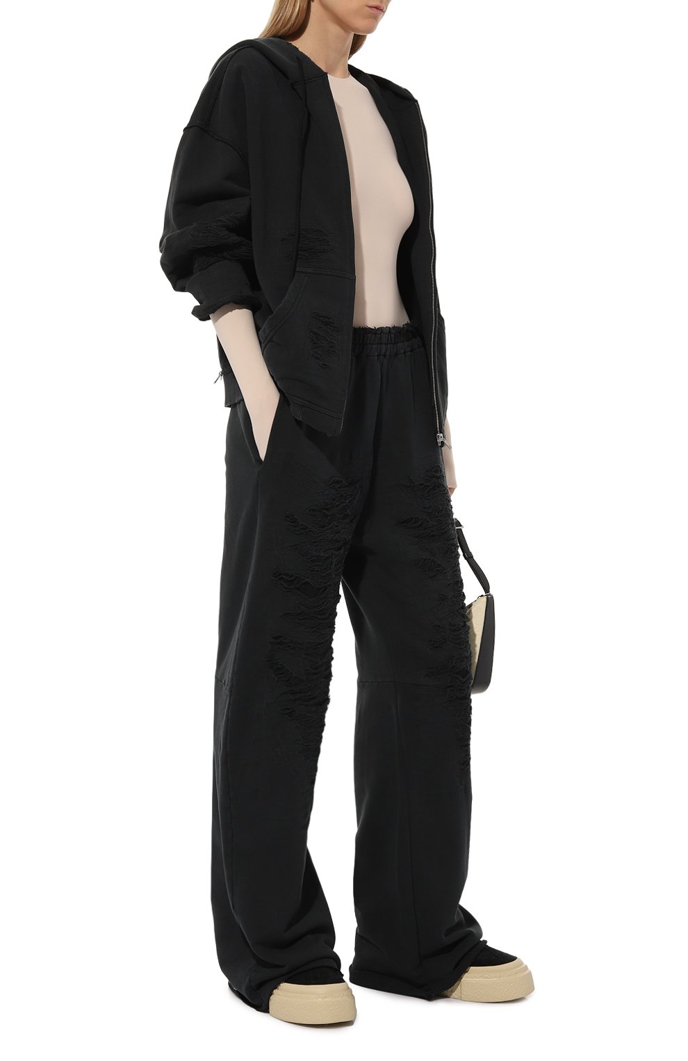 Хлопковые брюки MM6, арт. S62KB0214/M25004, фото 2