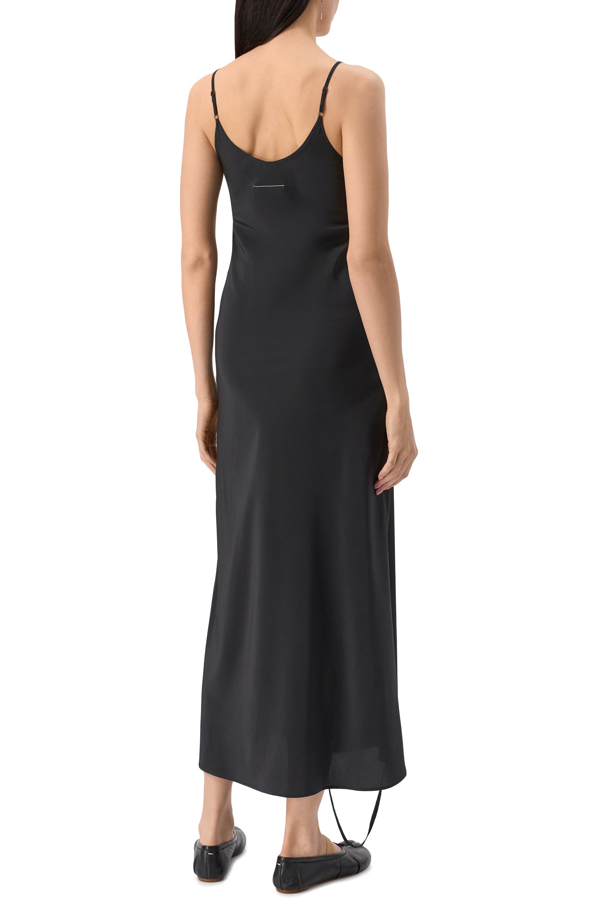 Шелковое платье MM6, арт. S62DG0047/M35441, фото 4