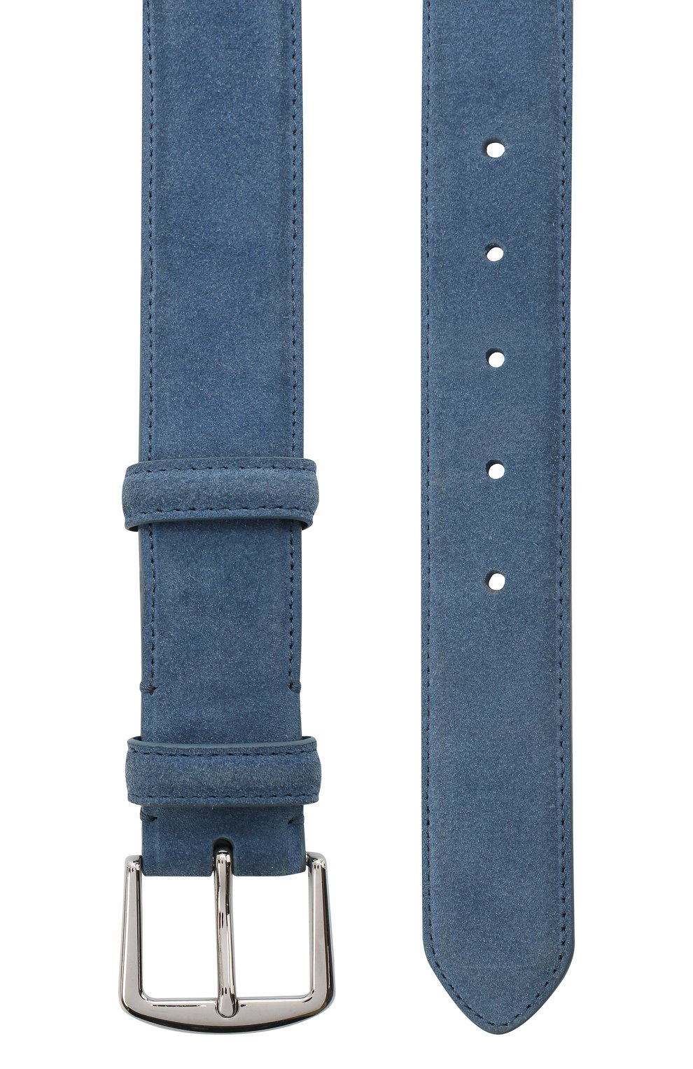 Замшевый ремень LORO PIANA голубого цвета по цене 49650 руб., арт. FAA1544, фото 2 Замшевый ремень LORO PIANA, арт. FAA1544, фото 2