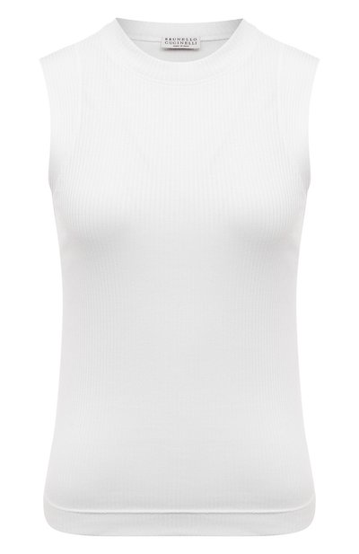 Женский хлопковый топ BRUNELLO CUCINELLI, арт. MH990BM100