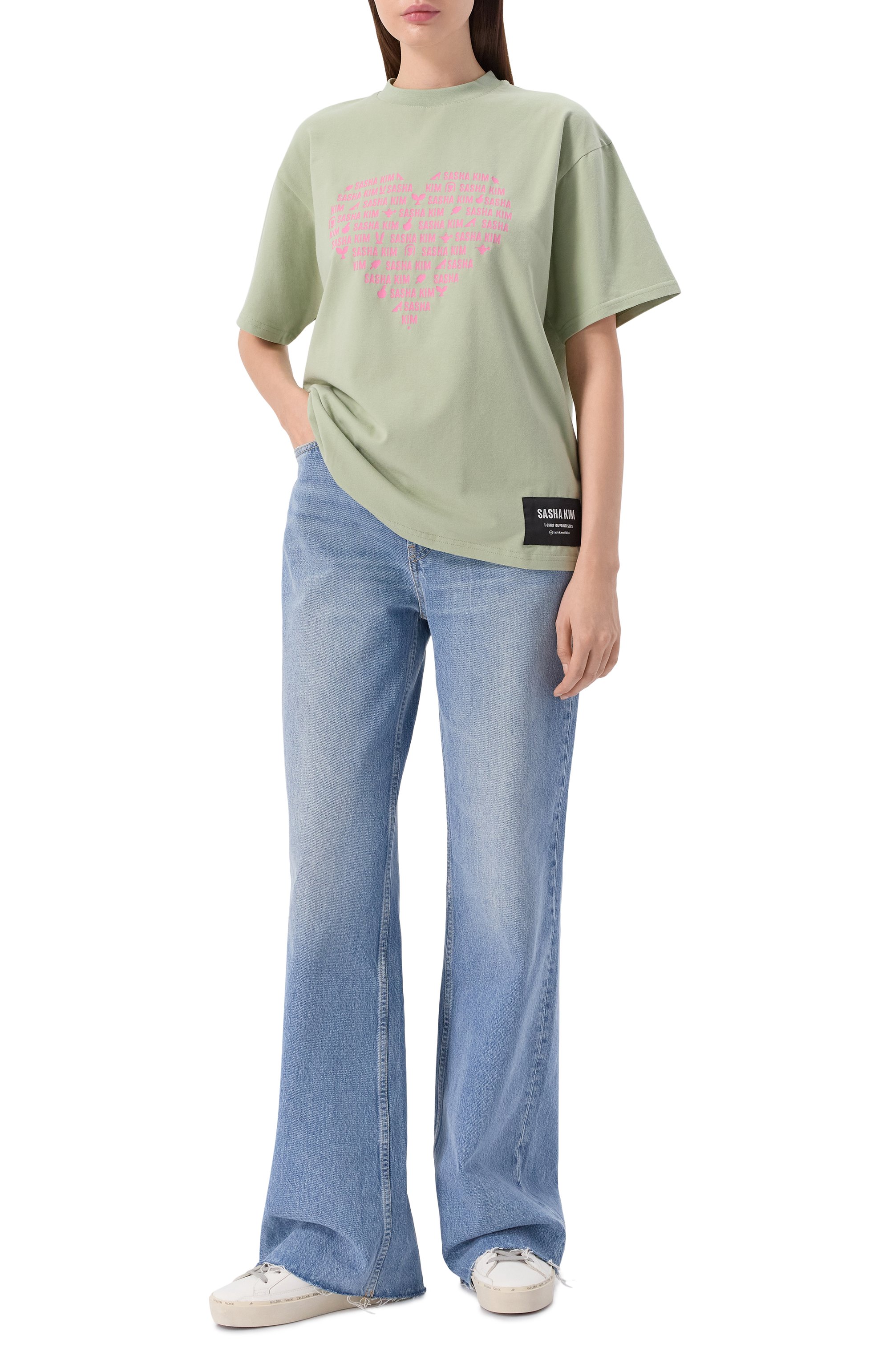 Хлопковая футболка SASHA KIM, арт. SK-00000612, фото 2