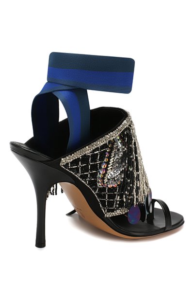 Комбинированные босоножки DRIES VAN NOTEN, арт. WS25/280/100/QU167, фото 4