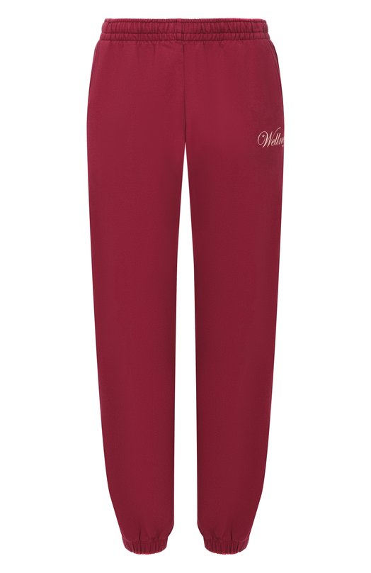 Хлопковые брюки Sporty and Rich PA03662083RE10 Бордовый PA03662083RE10