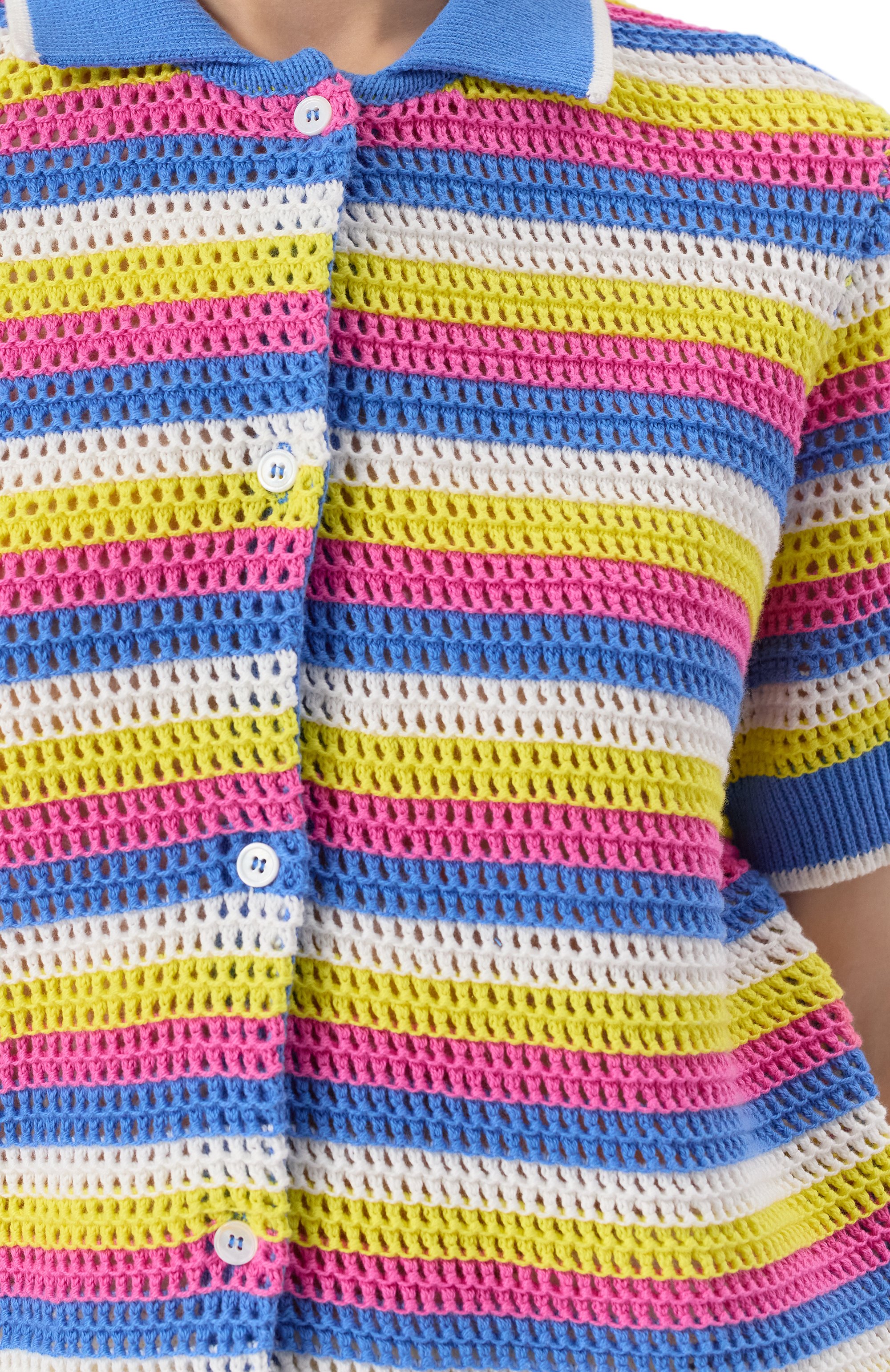 Хлопковый кардиган ADDICTED разноцветного цвета по цене 19600 руб., арт. TS2508.2130-2128, фото 5 Хлопковый кардиган ADDICTED, арт. TS2508.2130-2128, фото 5