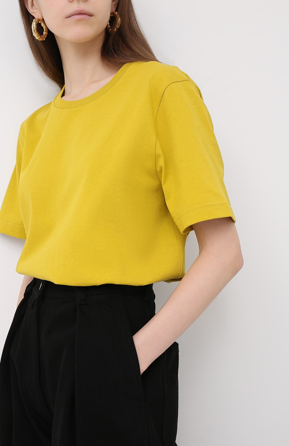 Хлопковая футболка BOTTEGA VENETA, арт. 636861/VF1U0, фото 3