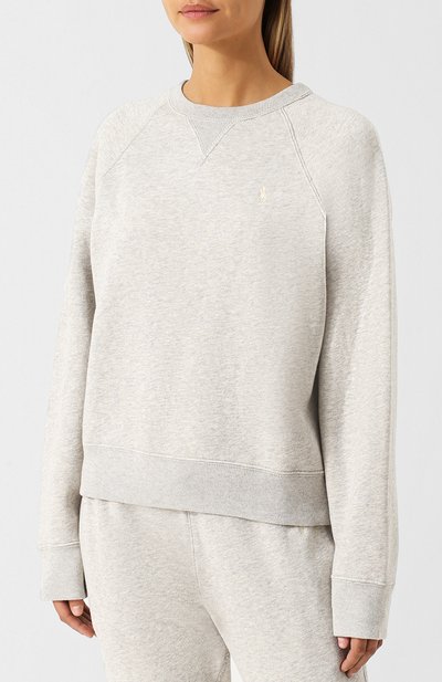 Хлопковый свитшот POLO RALPH LAUREN серого цвета по цене 11800 руб., арт. 211704751, фото 3 Хлопковый свитшот POLO RALPH LAUREN, арт. 211704751, фото 3