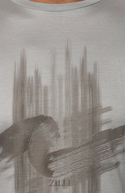 Хлопковая футболка ZILLI, арт. MEX-NT310-ZBRU1/MC01, фото 5