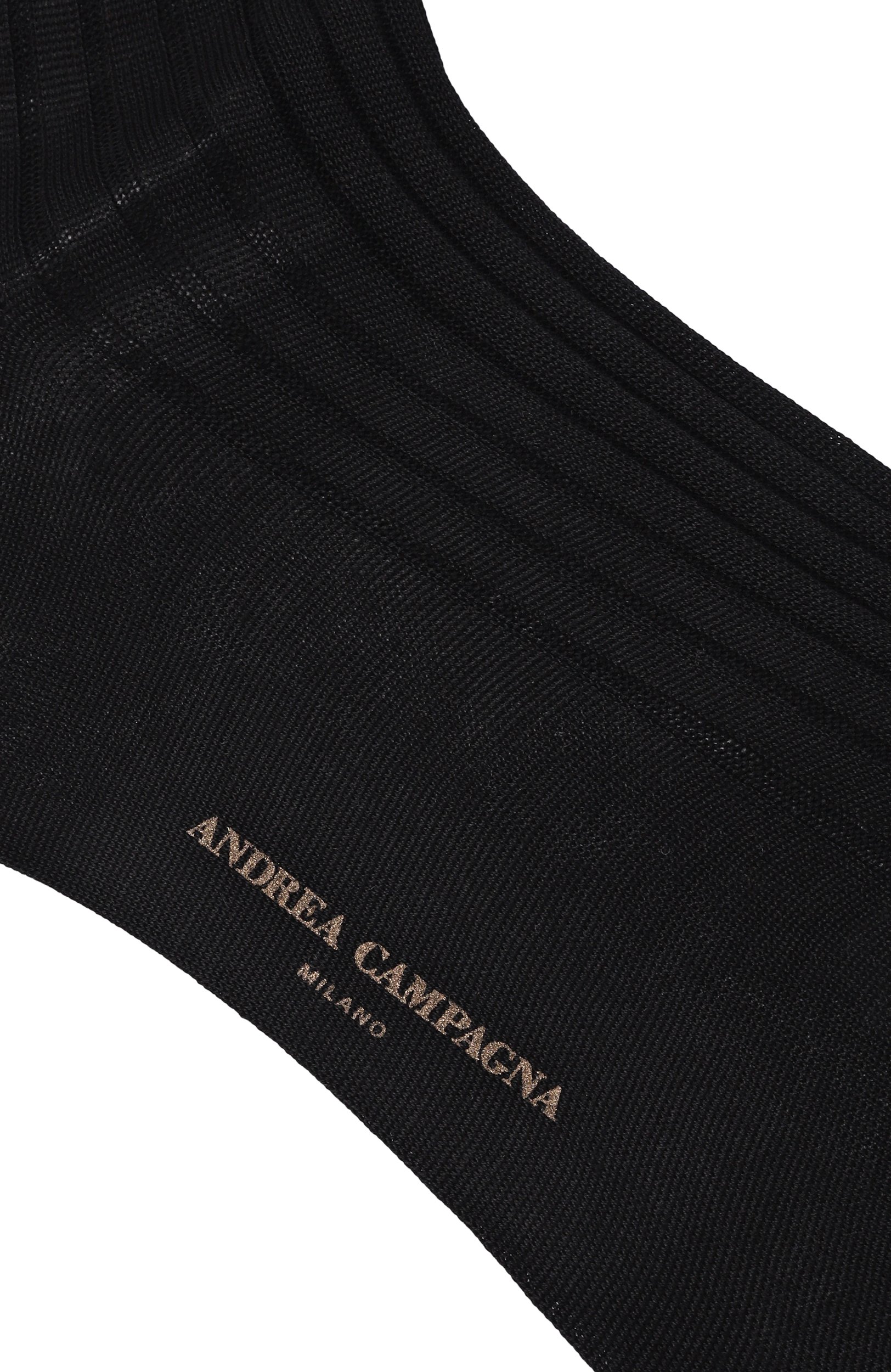 Хлопковые носки ANDREA CAMPAGNA черного цвета по цене 6995 руб., арт. MC009UN0001XX, фото 2 Хлопковые носки ANDREA CAMPAGNA, арт. MC009UN0001XX, фото 2