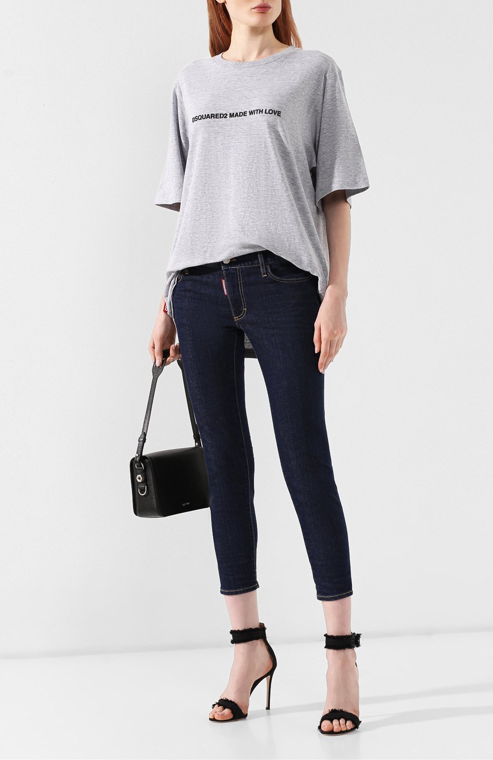 Джинсы DSQUARED2 темно-синего цвета по цене 39500 руб., арт. S75LB0212/S30595, фото 2 Джинсы DSQUARED2, арт. S75LB0212/S30595, фото 2