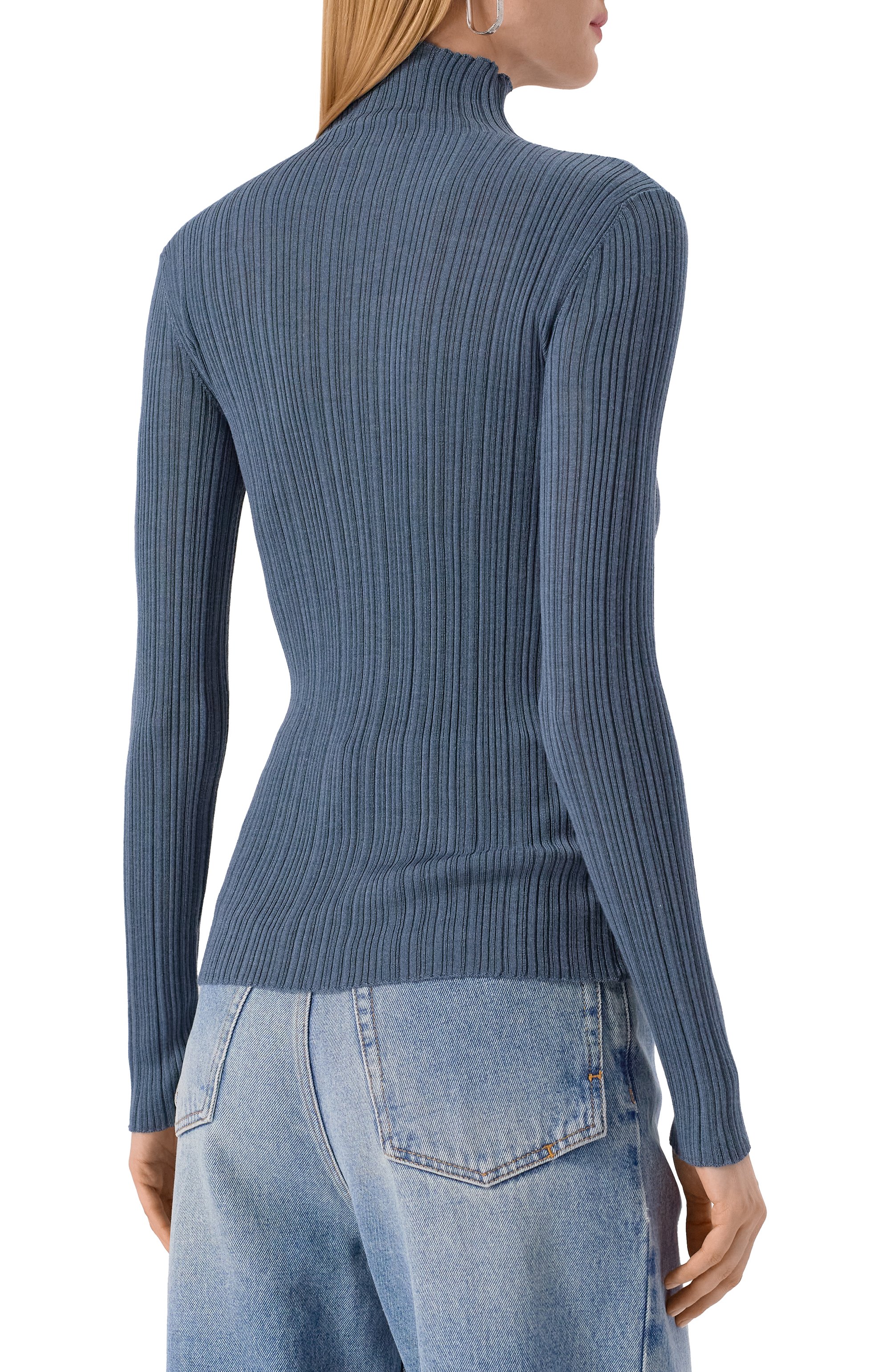 Водолазка из кашемира и шерсти AGNONA темно-зеленого цвета по цене 159500 руб., арт. K202038E/7V180NE, фото 4 Водолазка из кашемира и шерсти AGNONA, арт. K202038E/7V180NE, фото 4