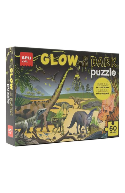 Люминесцентный пазл динозавры APLI KIDS, арт. 19435