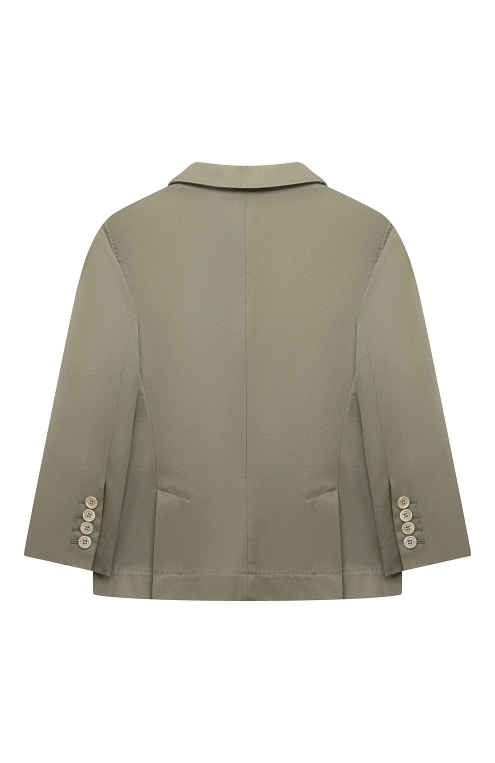 Хлопковый пиджак BRUNELLO CUCINELLI хаки цвета по цене 85900 руб., арт. BS443K726A, фото 2 Хлопковый пиджак BRUNELLO CUCINELLI, арт. BS443K726A, фото 2