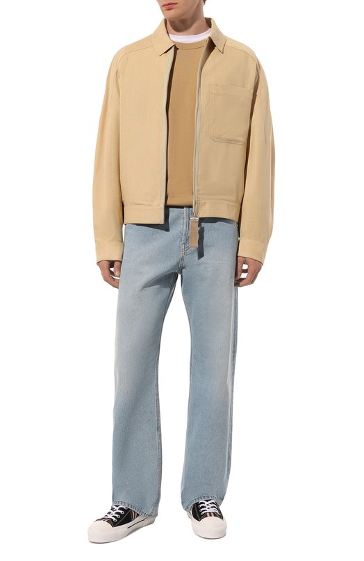 Комбинированные кеды Burberry 8062832 Коричневый  8062832 Фото 2
