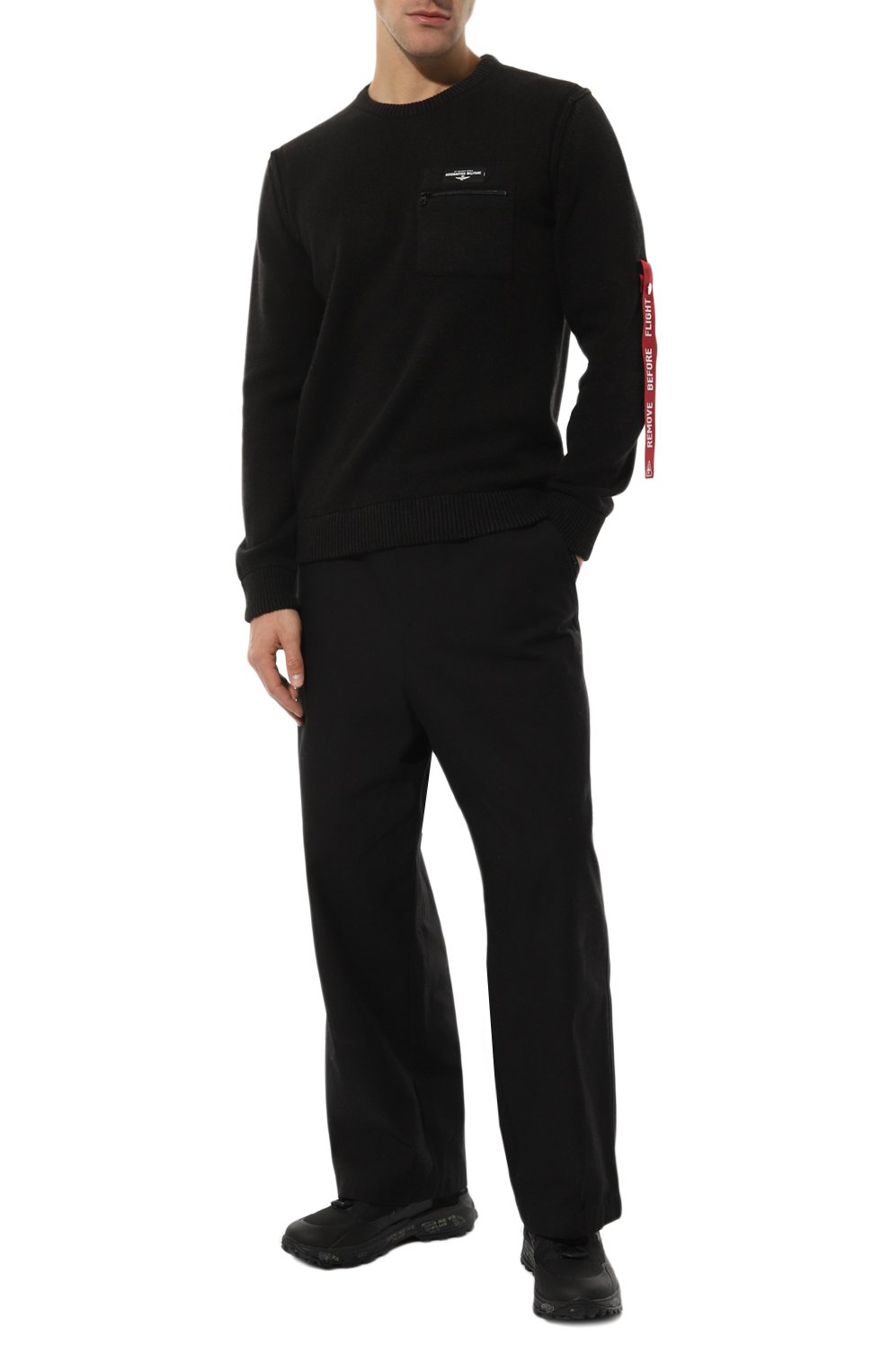 Свитер из хлопка и шерсти AERONAUTICA MILITARE, арт. 232/MA1460L518, фото 2