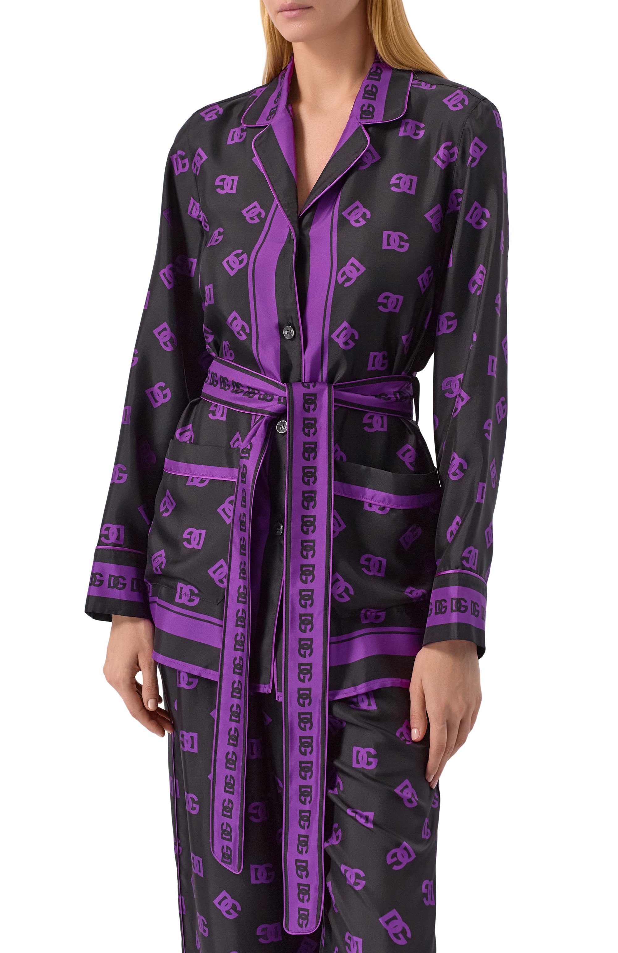 Шелковая блузка DOLCE & GABBANA, арт. F5I89T/HI1Z7, фото 3