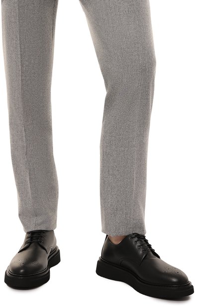 Кожаные дерби CAMERLENGO черного цвета по цене 43950 руб., арт. 16714/NER0, фото 3 Кожаные дерби CAMERLENGO, арт. 16714/NER0, фото 3