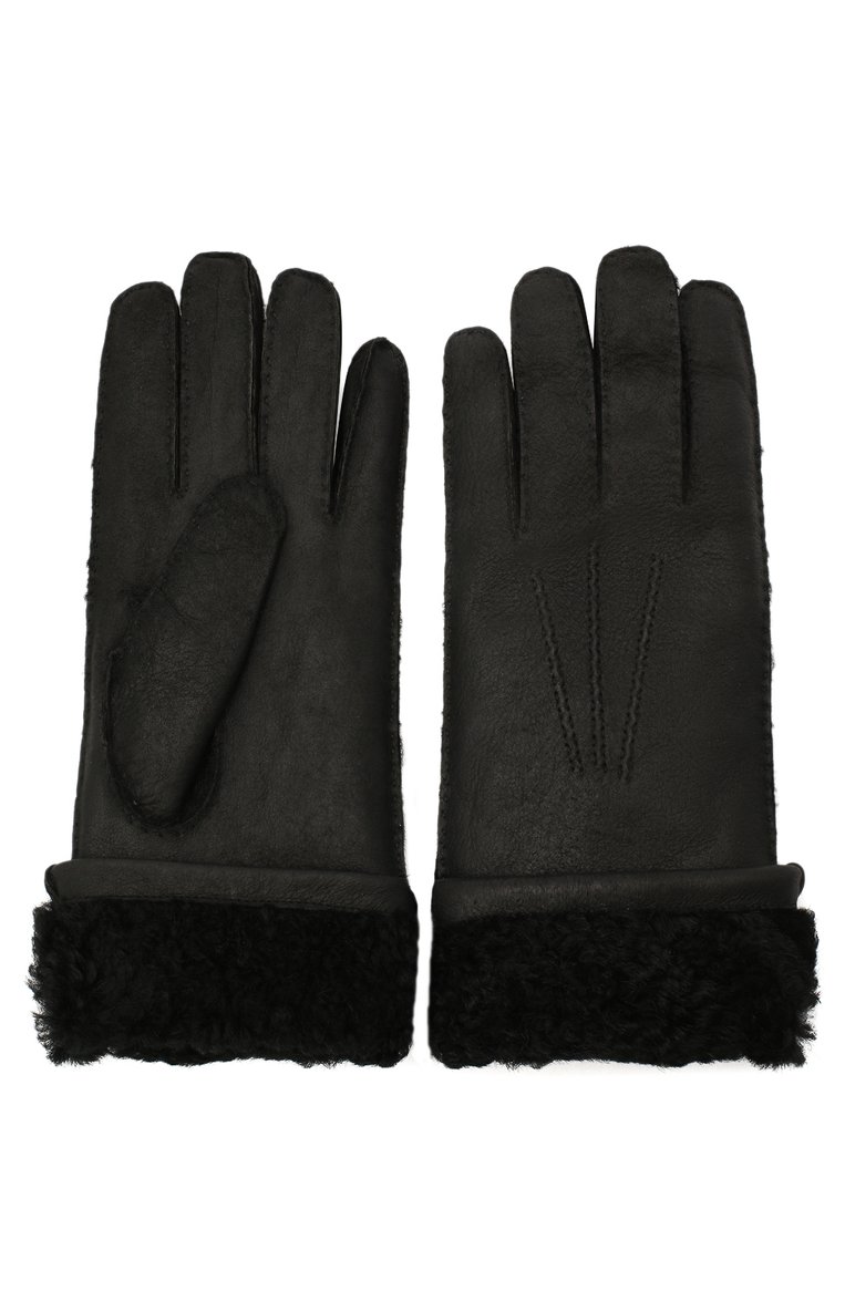 Мужские кожаные перчатки DOLCE & GABBANA черного цвета, арт. BG0142/AW965 | Фото 2 (Материал: Натуральная кожа; Региональные ограничения белый список (Axapta Mercury): RU; Материал сплава: Проставлено; Нос: Не проставлено; Мужское Кросс-КТ: Кожа и замша)