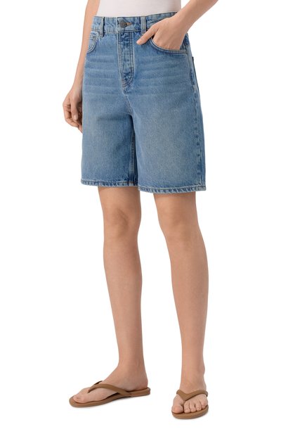 Джинсовые шорты 12 STOREEZ голубого цвета по цене 11000 руб., арт. 131333, фото 3 Джинсовые шорты 12 STOREEZ, арт. 131333, фото 3