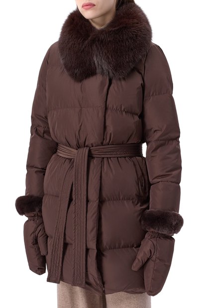 Пуховик с отделкой из песца YVES SALOMON, арт. M05690/D0TM, фото 3