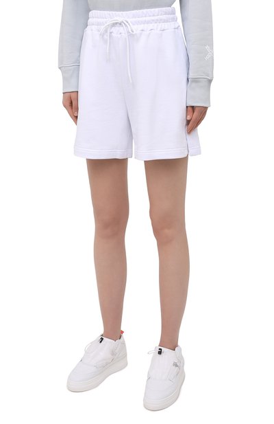 Хлопковые шорты MSGM белого цвета по цене 15600 руб., арт. 3041MDB60 217299, фото 3 Хлопковые шорты MSGM, арт. 3041MDB60 217299, фото 3