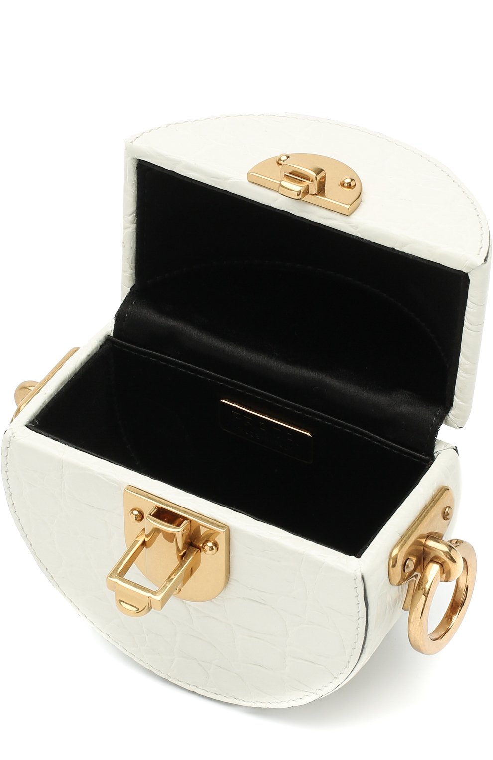 Сумка micro box из кожи крокодила PRADA, а�рт. 1BH063-2ALS-F0009-1, фото 3
